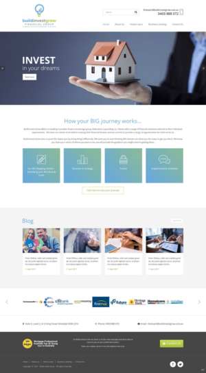 Web Design by pb for Build Invest Grow  | Design: #14414012