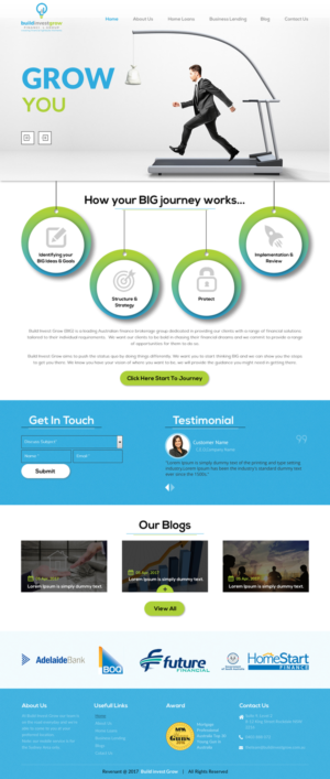 Web Design by rightway for Build Invest Grow  | Design: #14411171