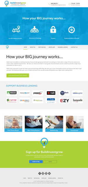 Web Design by Xclusive Designers for Build Invest Grow  | Design: #14503419