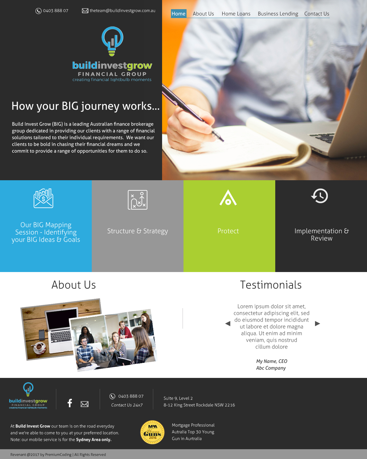 Web Design par mail.anask pour Build Invest Grow  | Design #14514148