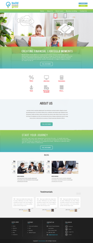 Web Design by quachystuff for Build Invest Grow  | Design: #14511983