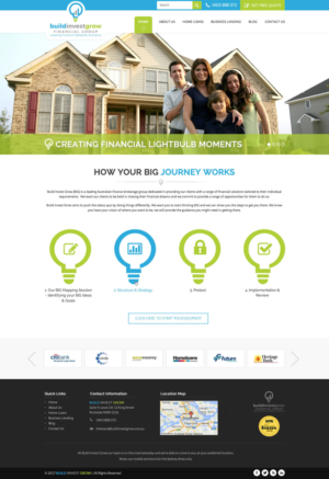 Web Design by pnfnetworkz for Build Invest Grow  | Design: #14481720