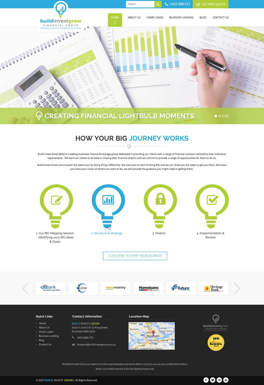 Diseño Web por pnfnetworkz para Build Invest Grow  | Diseño #14481721