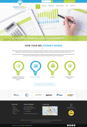 Web Design by pnfnetworkz for Build Invest Grow  | Design: #14481721