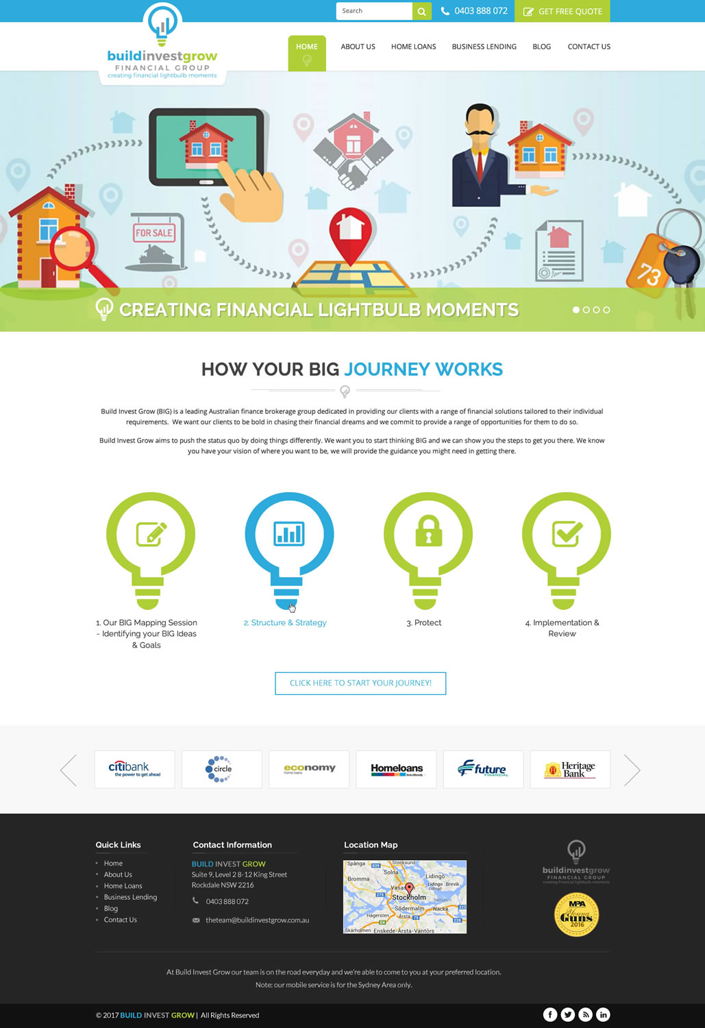 Web Design by pnfnetworkz for Build Invest Grow  | Design #14481722