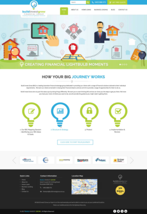 Web Design by pnfnetworkz for Build Invest Grow  | Design: #14481722