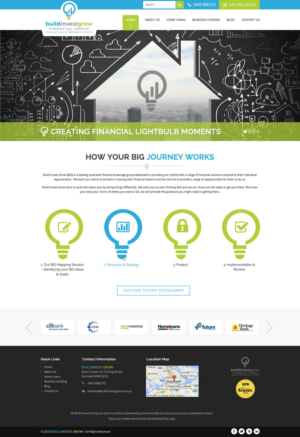 Web Design by pnfnetworkz for Build Invest Grow  | Design: #14481723