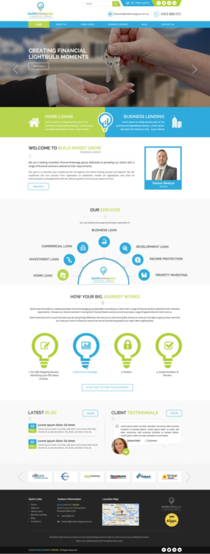 Web Design by pnfnetworkz for Build Invest Grow  | Design: #14511320