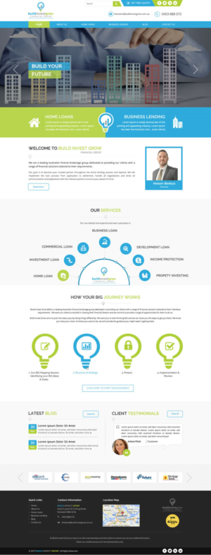 Web Design by pnfnetworkz for Build Invest Grow  | Design: #14511321