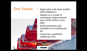 PowerPoint Design by Bunyolier for Peregrine Custom Plastics & Acrylics | Design #2568486