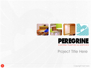 PowerPoint Design by Best Design Hub for Peregrine Custom Plastics & Acrylics | Design: #2545794