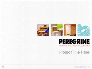 PowerPoint Design by Best Design Hub for Peregrine Custom Plastics & Acrylics | Design: #2545806