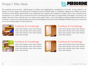 PowerPoint Design by Best Design Hub for Peregrine Custom Plastics & Acrylics | Design: #2545981