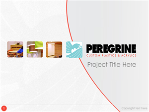PowerPoint Design by Best Design Hub for Peregrine Custom Plastics & Acrylics | Design: #2547459