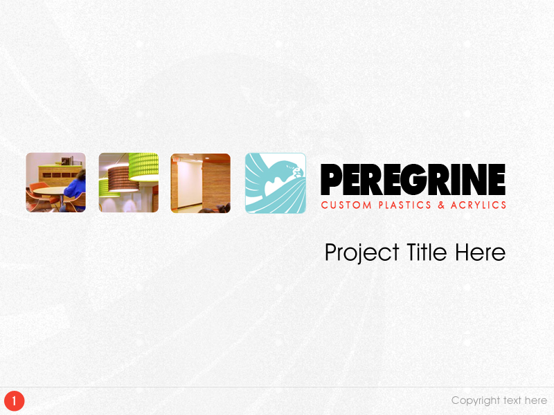 Design de PowerPoint par Best Design Hub pour Peregrine Custom Plastics & Acrylics | Design #2547461