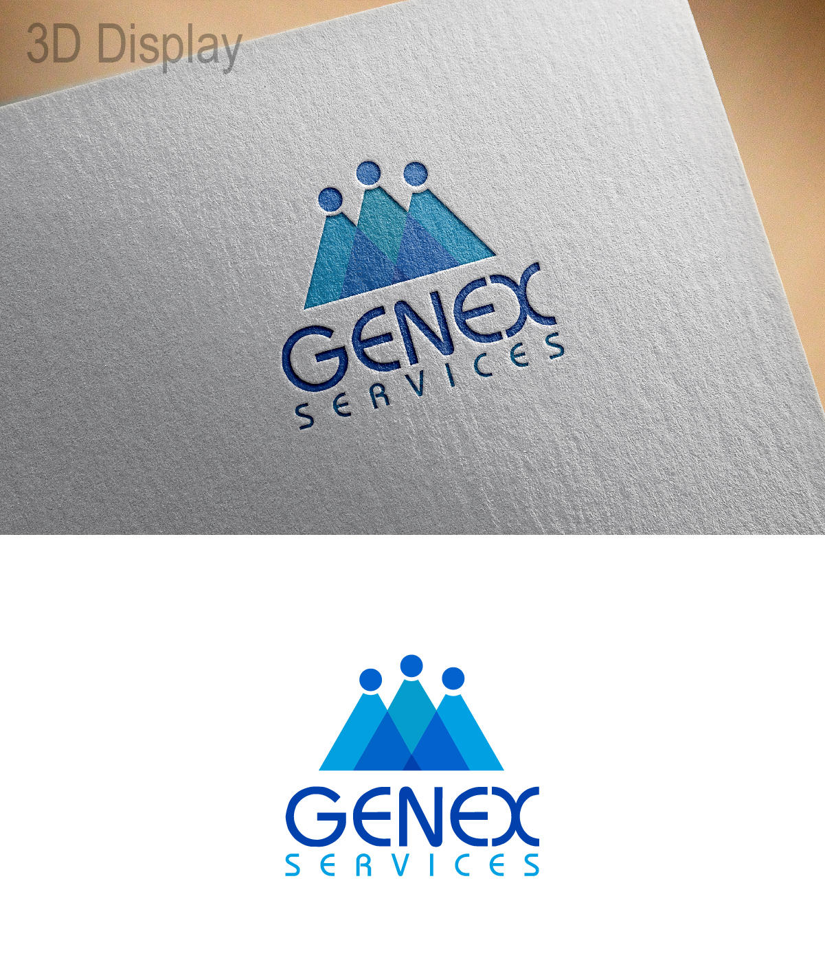 Logo Design by 3Guys for Genex Services | Design #14430590