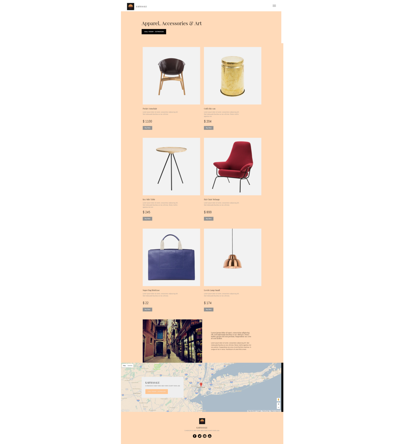 Web Design by Panther for Karmasale | Design #14402668
