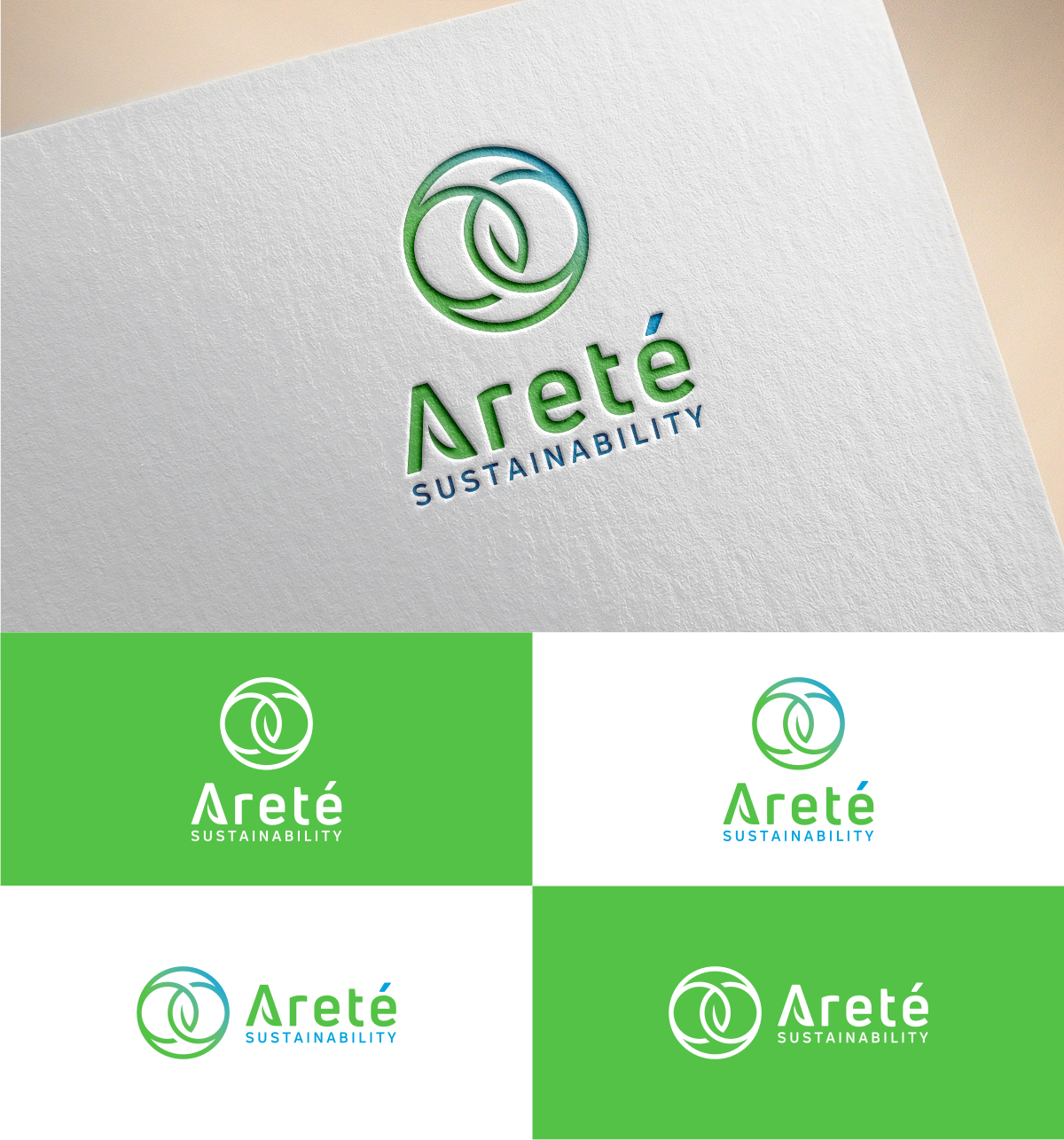 Logo Design by MKR for Areté Sustainability | Design #14403072