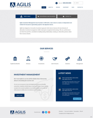 Web Design by pb for Agilis | Design: #14535072