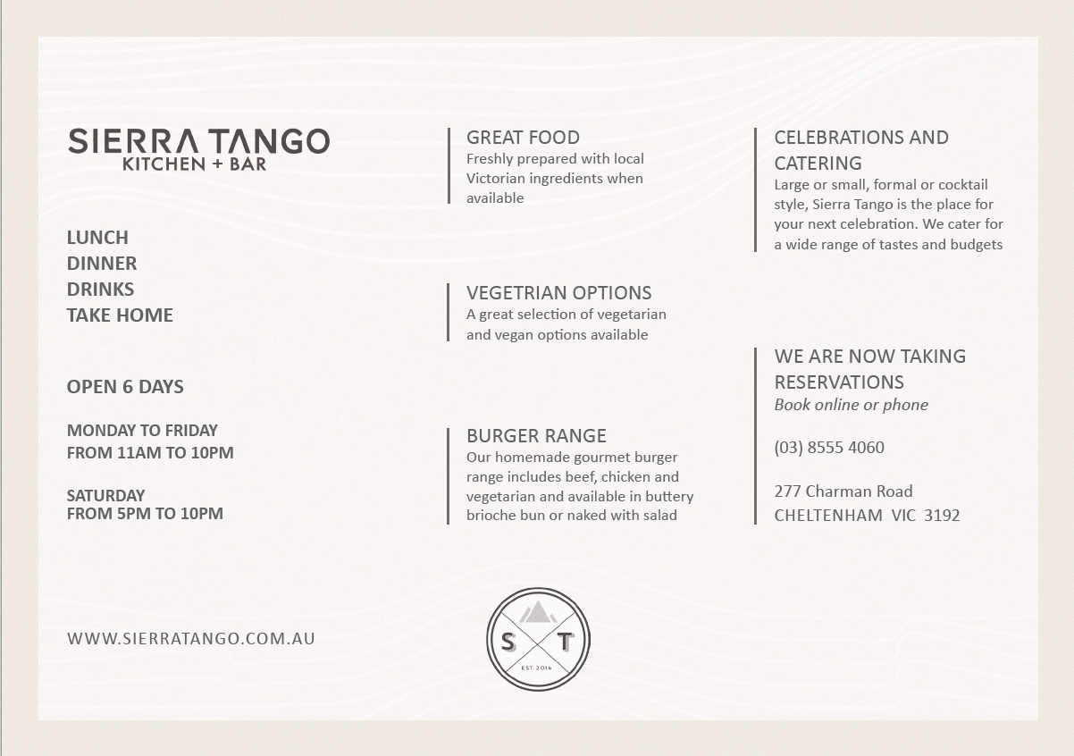 Flyer Design by adrianvallejos9 for Sierra Tango | Design #14443426