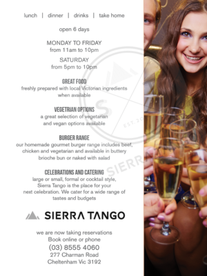 Flyer-Design von iD_intelligentDesign für Sierra Tango | Design #14416818