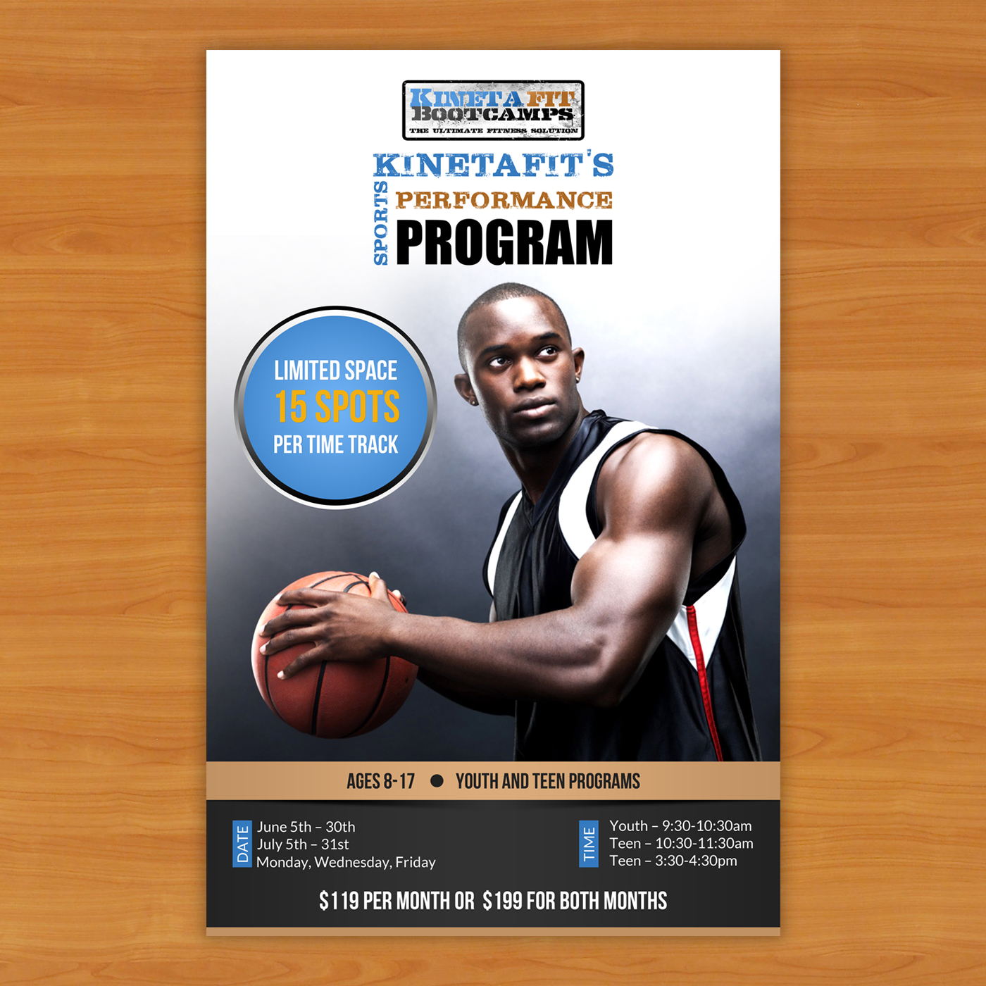 Flyer Design by debdesign for Kinetafit | Design #14427649