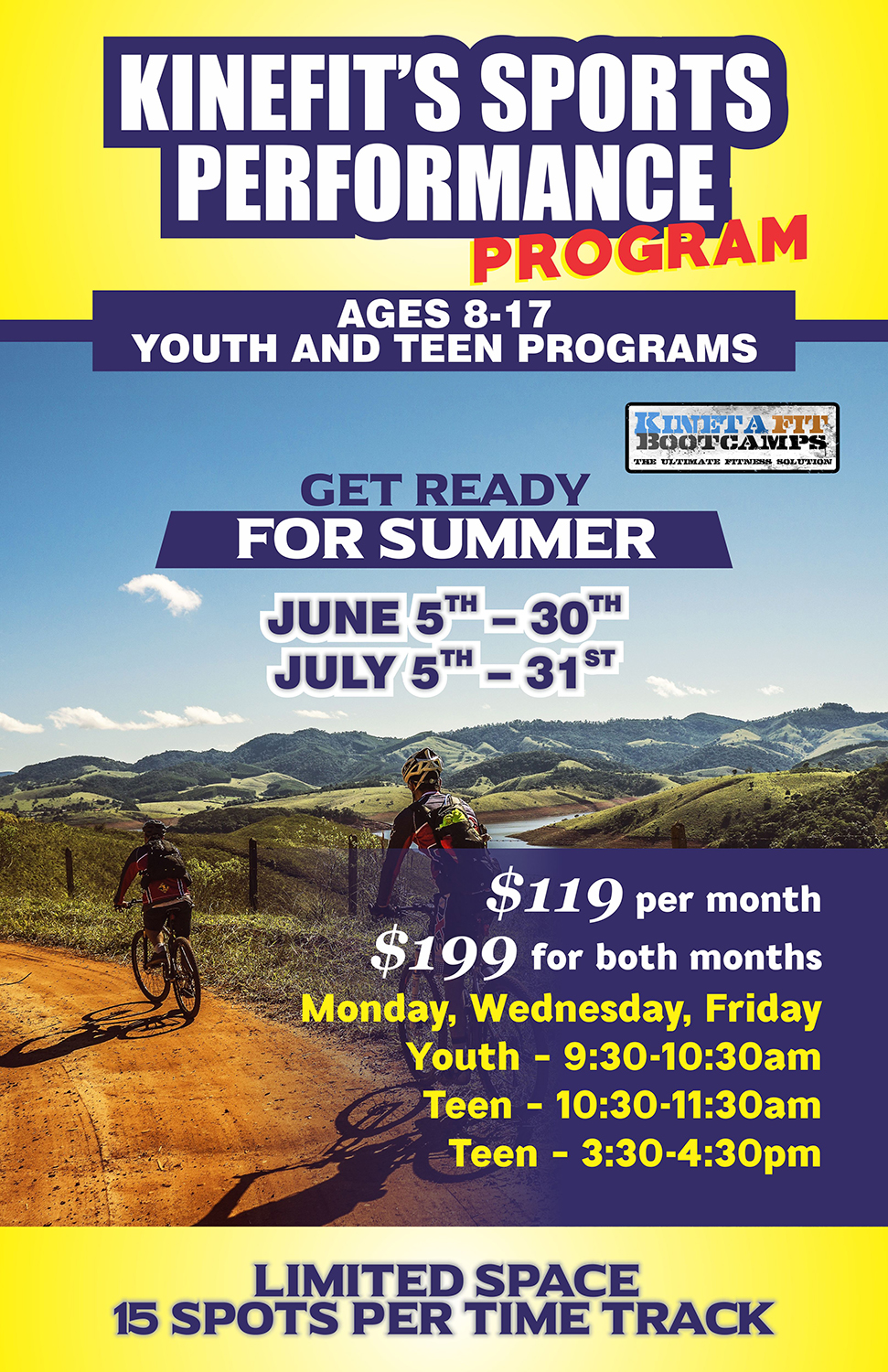 Flyer Design by HESENLI.GRAPHIC for Kinetafit | Design #14436959