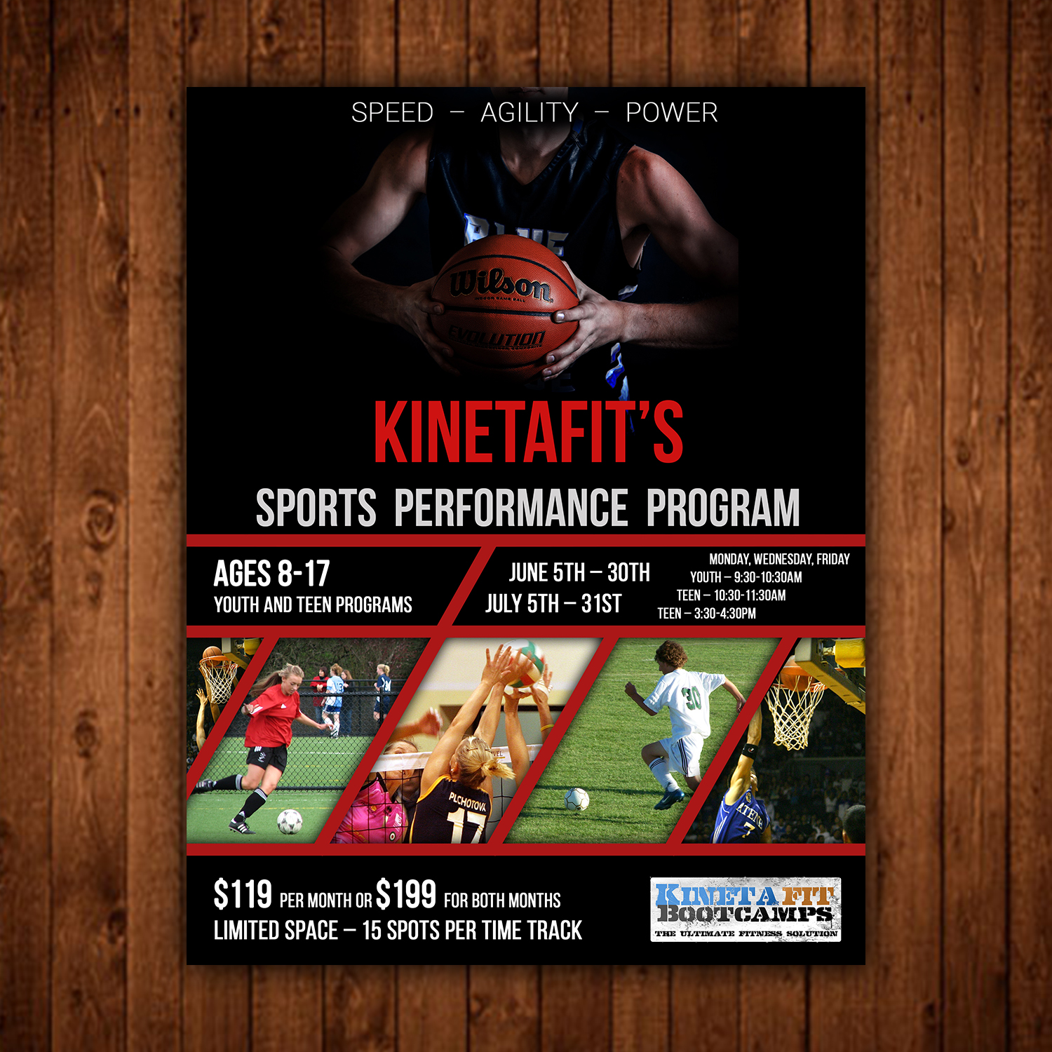 Flyer Design by nal for Kinetafit | Design #14408396