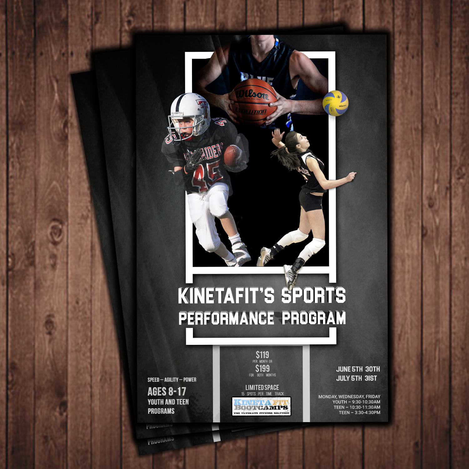 Flyer Design by nal for Kinetafit | Design #14420829