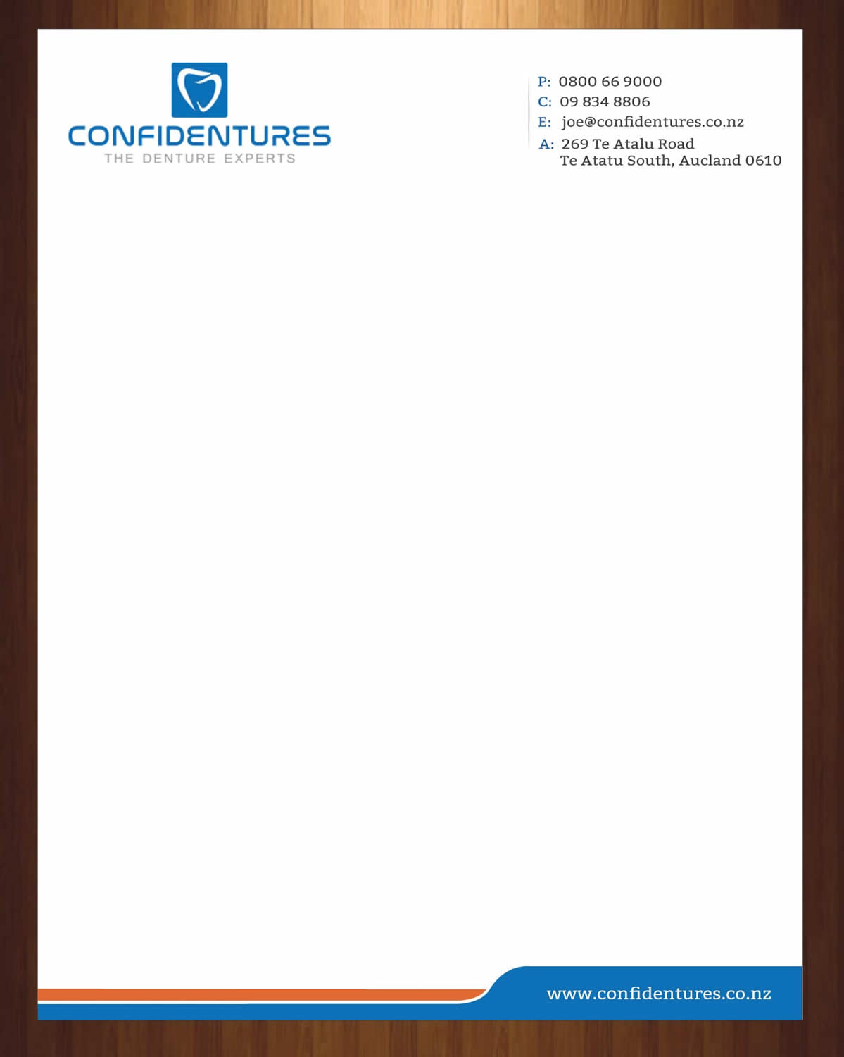 Letterhead Design by HarmiDesigning for Confidentures | Design #14414171