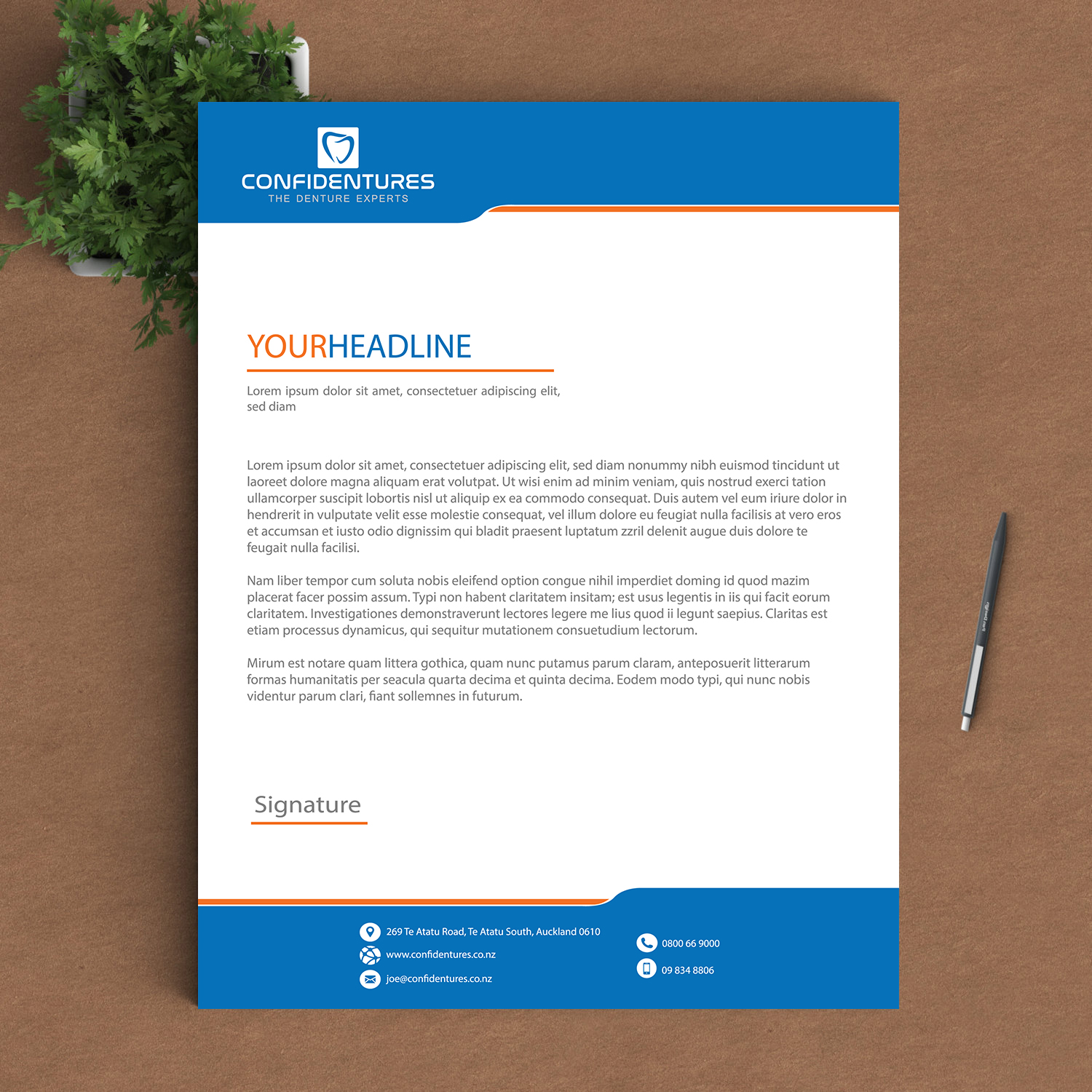 Diseño de Membrete por Arsalan Khan para Confidentures | Diseño #14415805