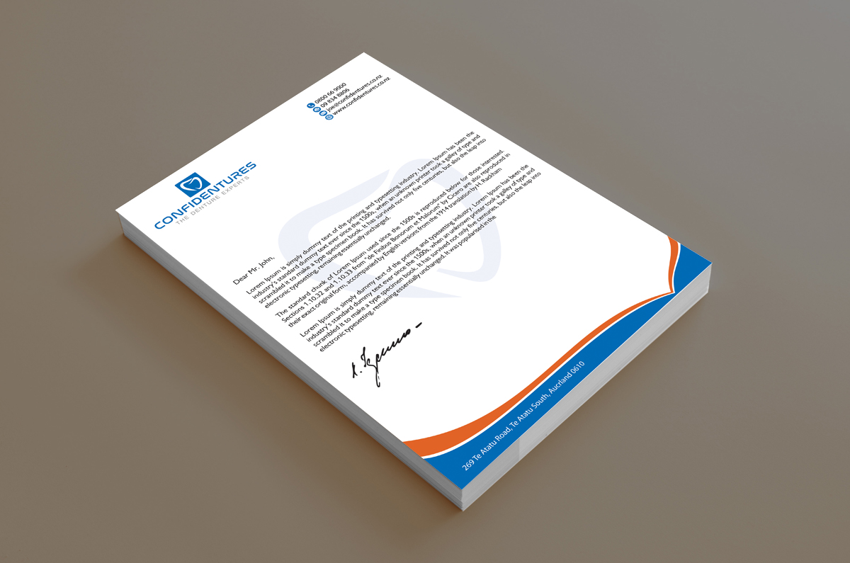 Letterhead Design by alpesh9520 for Confidentures | Design #14412756