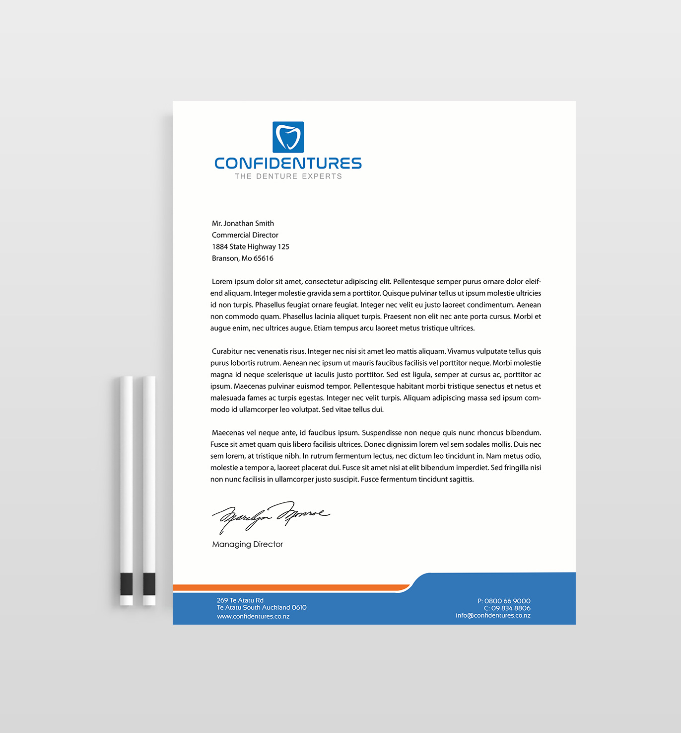 Diseño de Membrete por Designs 2019 para Confidentures | Diseño #14409124
