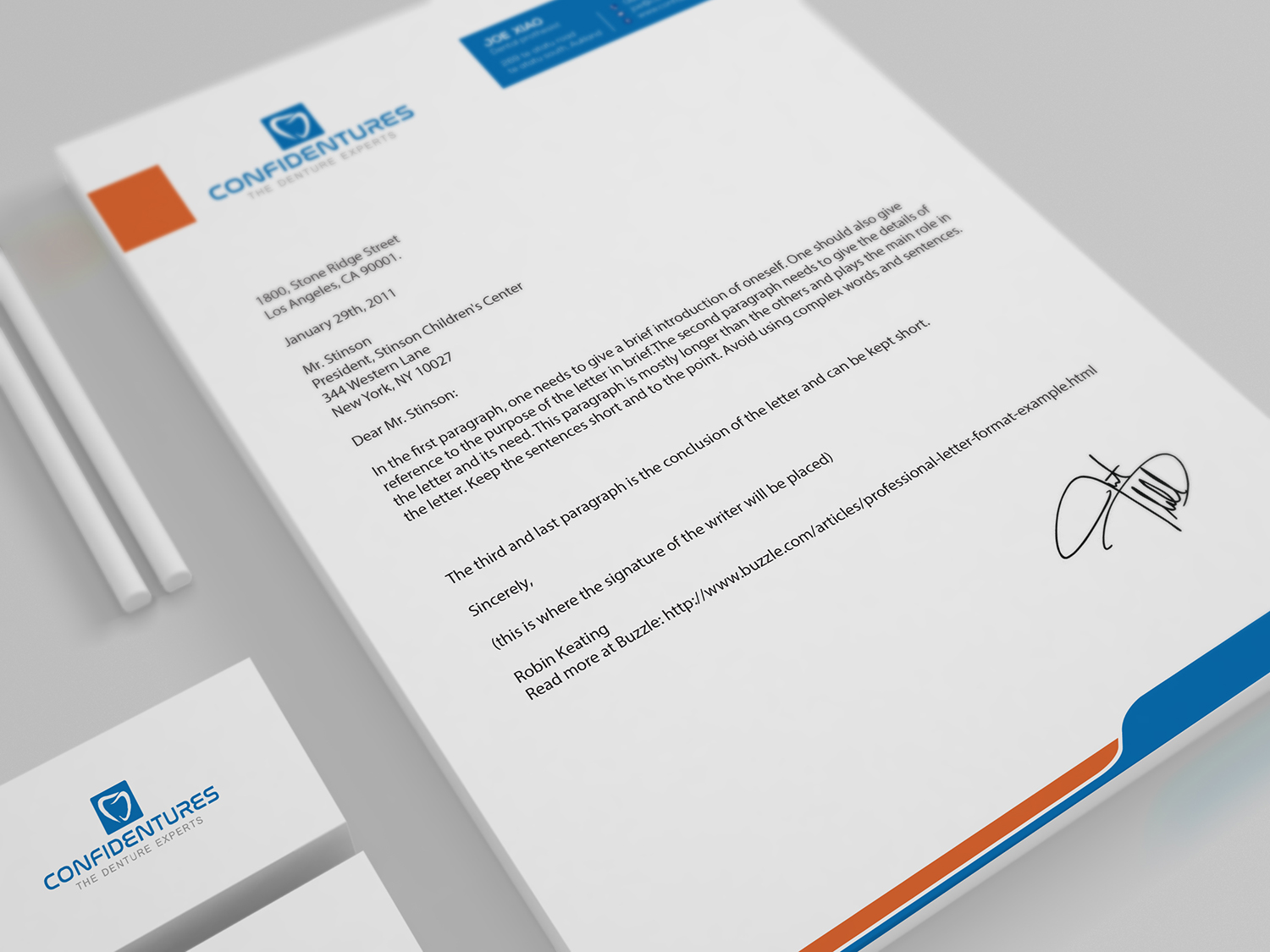 Letterhead Design by nafizrahat for Confidentures | Design #14407078