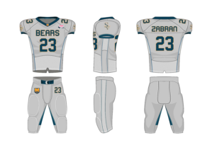 American Football Uniform 3D Design Template for Uniform Manufacturer | Diseño 3D por fidan_nabiyeva-jw
