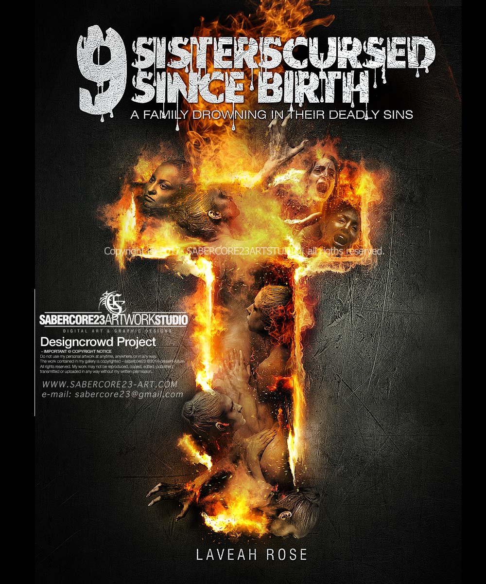 Book Cover Design by Sabercore23DesignStudio for 9 Sisters CURSED Since Birth | Design #14520377