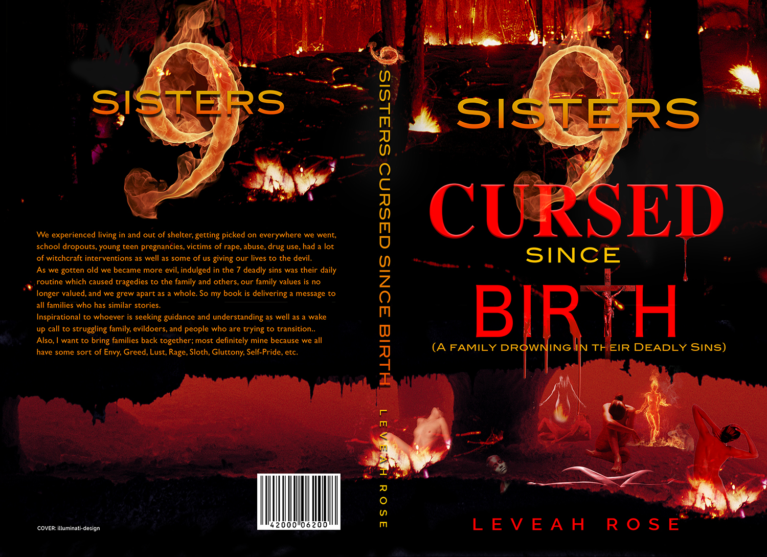 Book Cover Design by illuminati-design for 9 Sisters CURSED Since Birth | Design #14498046
