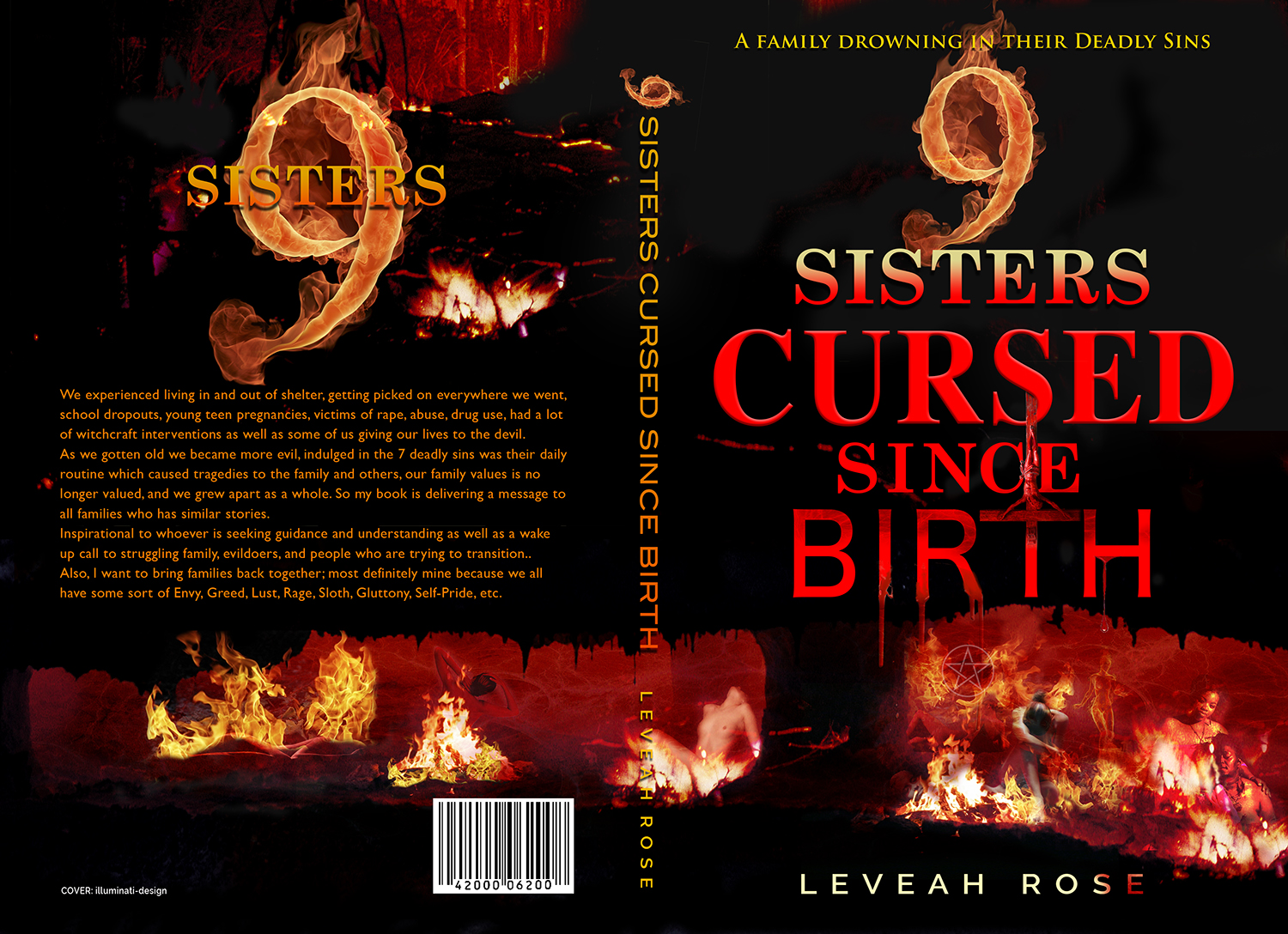 Book Cover Design by illuminati-design for 9 Sisters CURSED Since Birth | Design #14512291