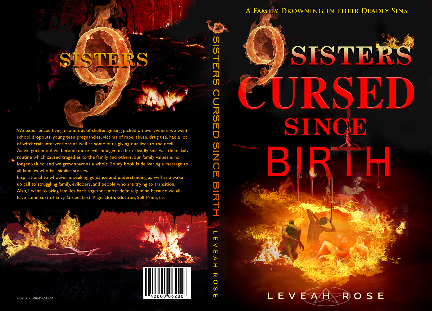 Book Cover Design by illuminati-design for 9 Sisters CURSED Since Birth | Design #14512292