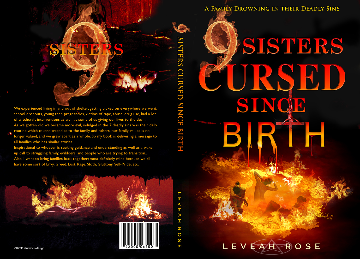 Book Cover Design by illuminati-design for 9 Sisters CURSED Since Birth | Design: #14527604