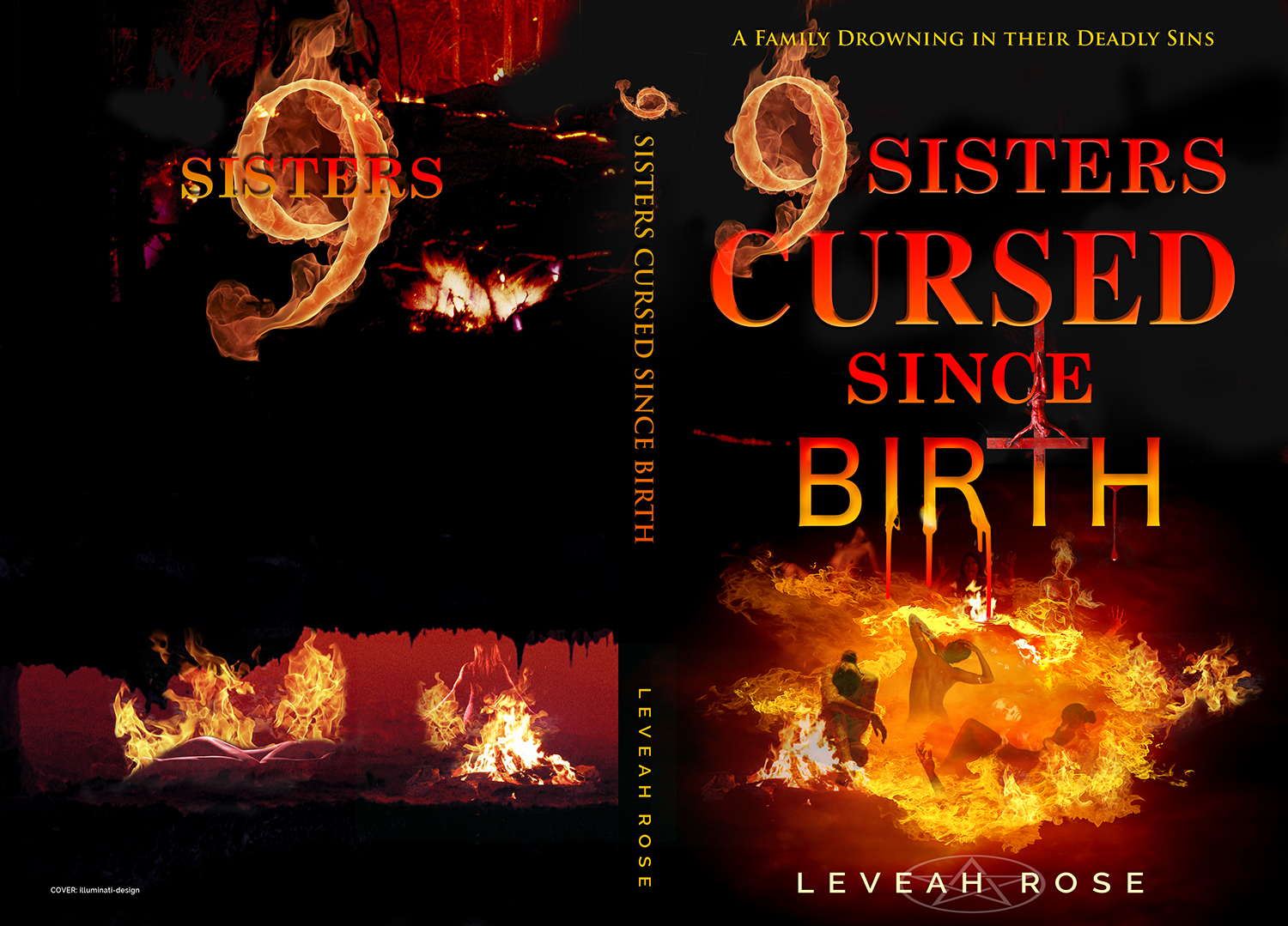 Book Cover Design by illuminati-design for 9 Sisters CURSED Since Birth | Design #14537429