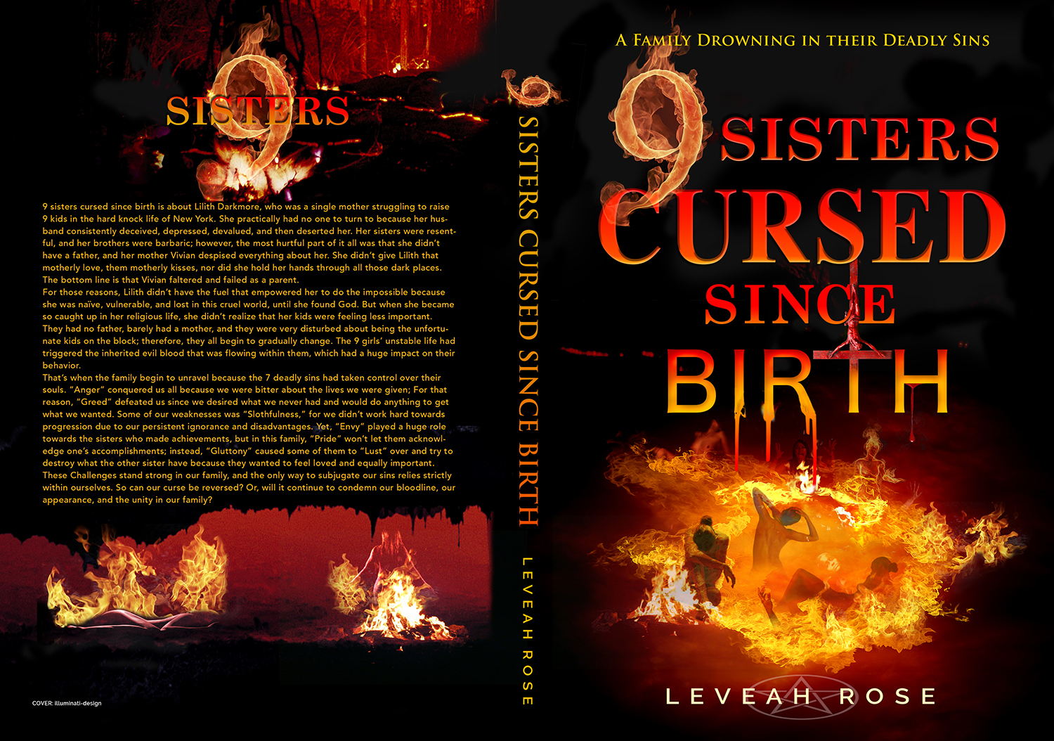 Book Cover Design by illuminati-design for 9 Sisters CURSED Since Birth | Design #14569797