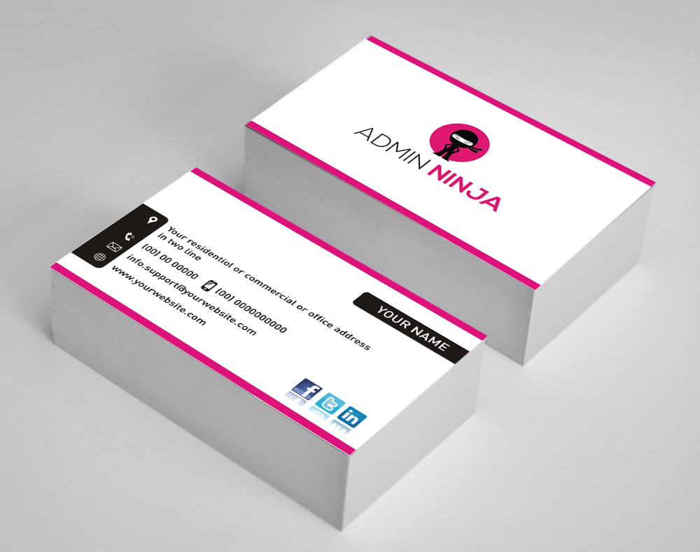 Visitenkarten-Design von INDIAN_Ashok für Admin Ninja | Design #2523424