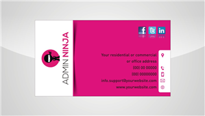 Business Card Design by INDIAN_Ashok for Admin Ninja | Design: #2532975