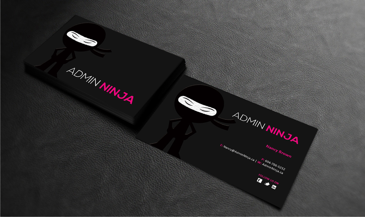 Visitenkarten-Design von DSGrafix für Admin Ninja | Design #2738794