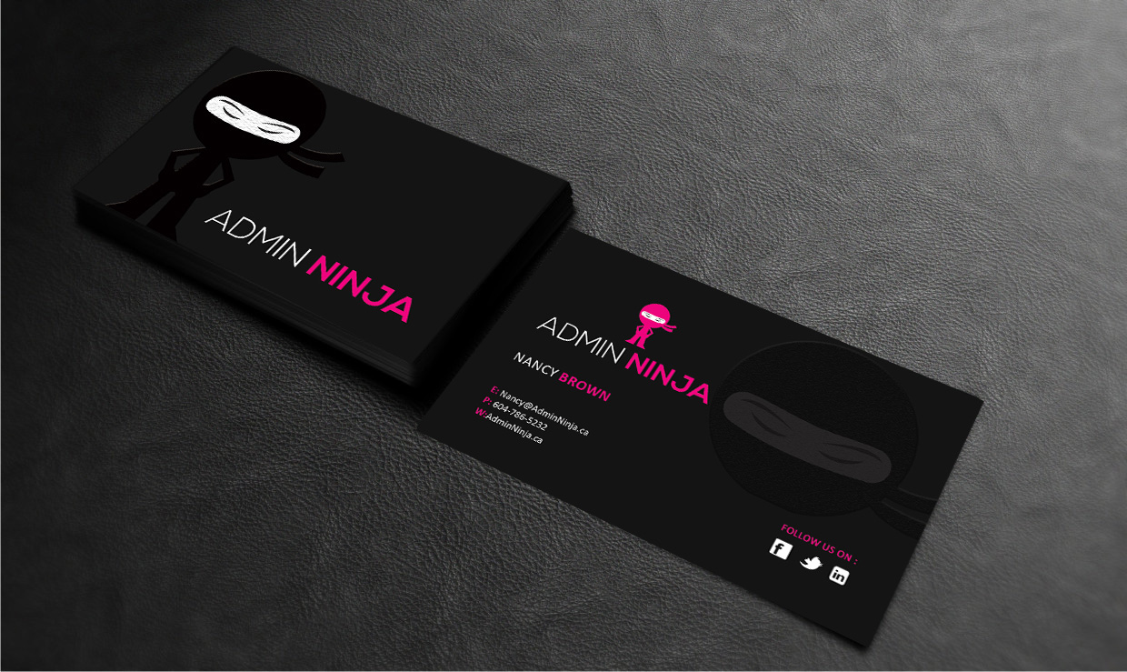 Business Card Design by DSGrafix for Admin Ninja | Design #2738802