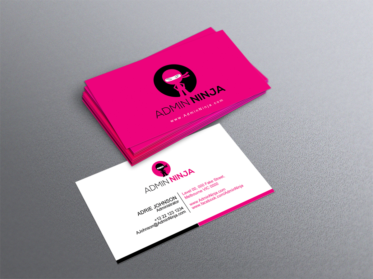 Business Card Design by diRtY.EMM for Admin Ninja | Design #2520775