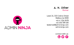 Business Card Design by Kiarie Ngatho for Admin Ninja | Design #2520514