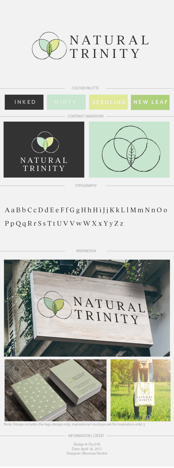 Logo Design by Maurissahunter for Natural Trinity | Design #14497084