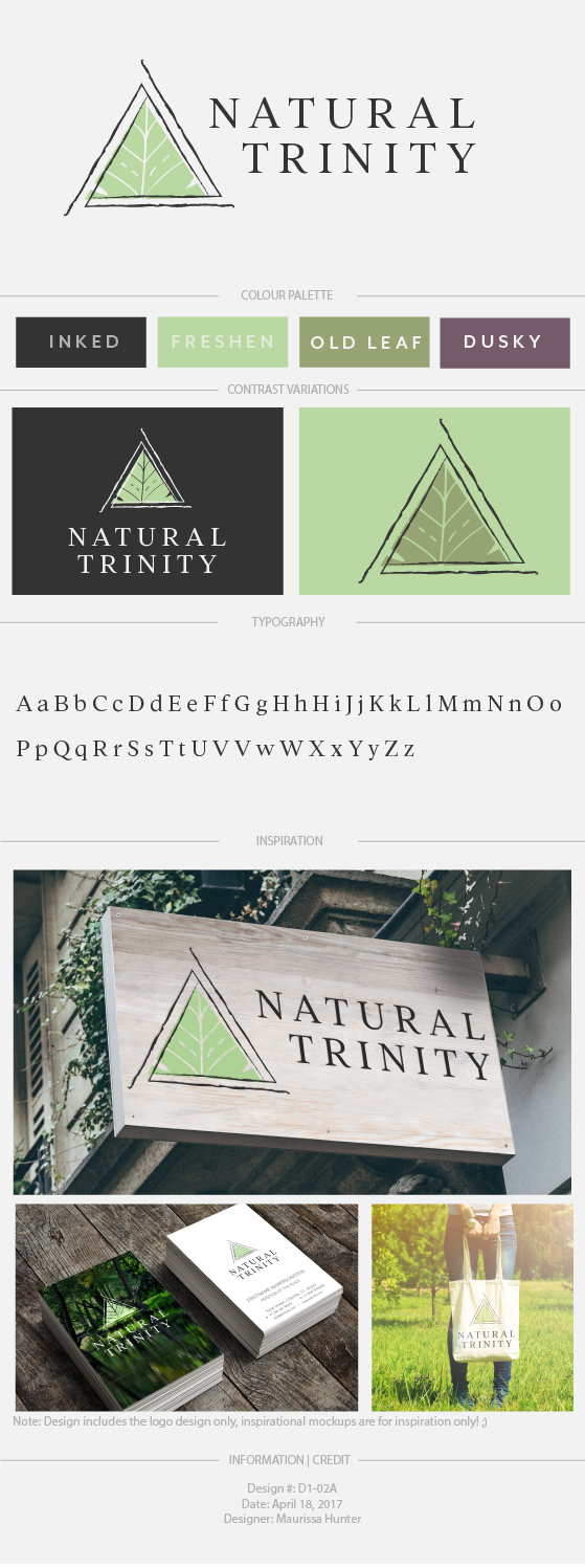 Logo Design by Maurissahunter for Natural Trinity | Design #14497096